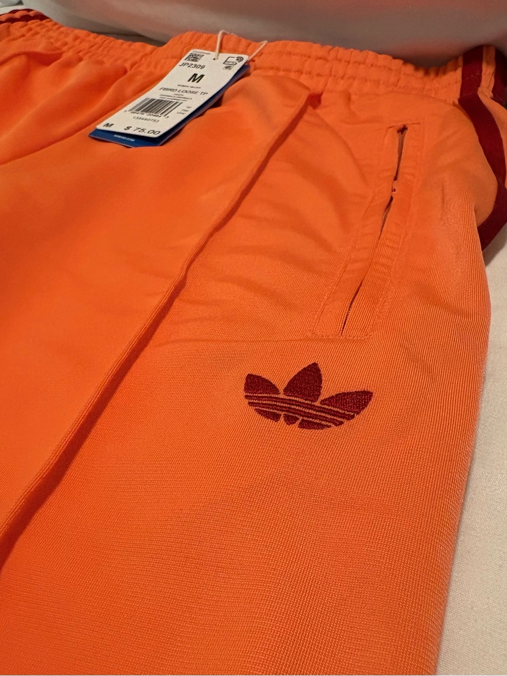 Adidas Originals Firebird Women Loose Pants Semi Coral Size M - New